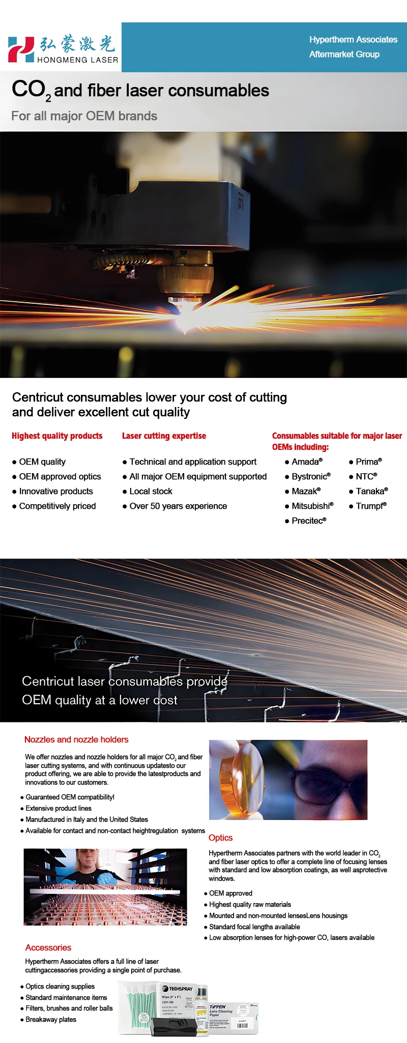 3000W Laser Cutting Machine Spare Parts New TR407-9421 TR407-9091 Fiber Laser Nozzles Competitive Price Head Nozzle for Machine