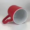 Taza de color variable con corazón rojo, taza desnuda, bandeja para huevos