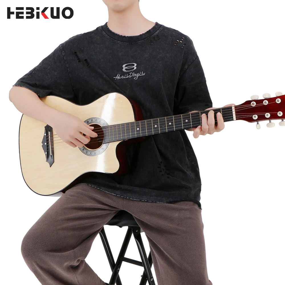 Y-38C High-Gloss Basswood 38inch Acoustic Beginner Travel Guitar