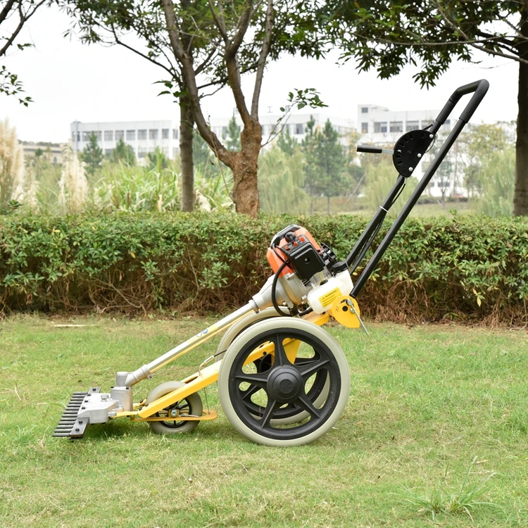 Wholesale Price Grass Cutter Machine 2 Stroke Hand Push Brush Cutter Blade Mower Weed Trimmer