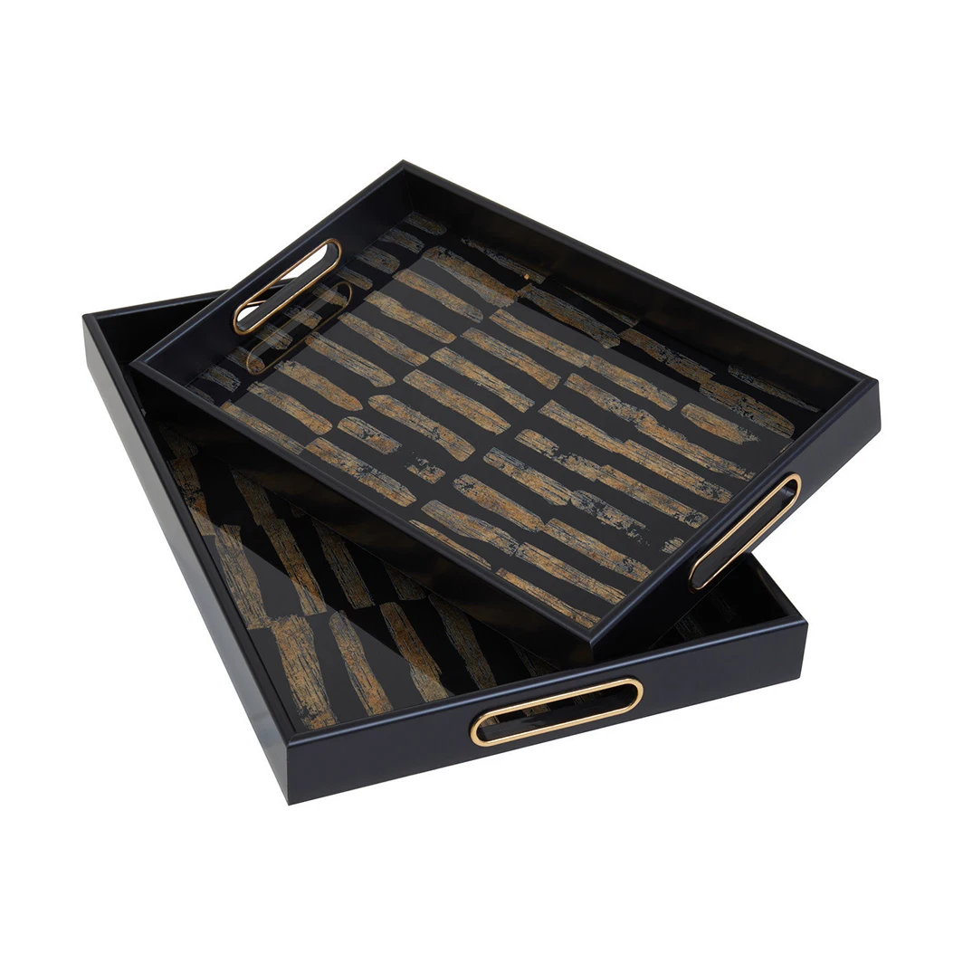 Factory Customized High Quality Uv Glass Printed Luxury Black Coffee