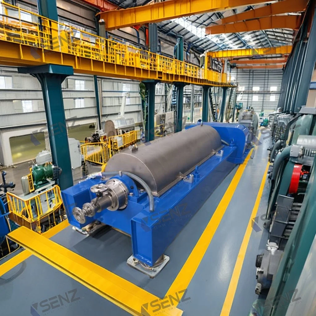 Professional Grade Continuous Decanter Centrifuge Separator for Oil Field Slurry Drilling Mud Durable with Core Motor Component