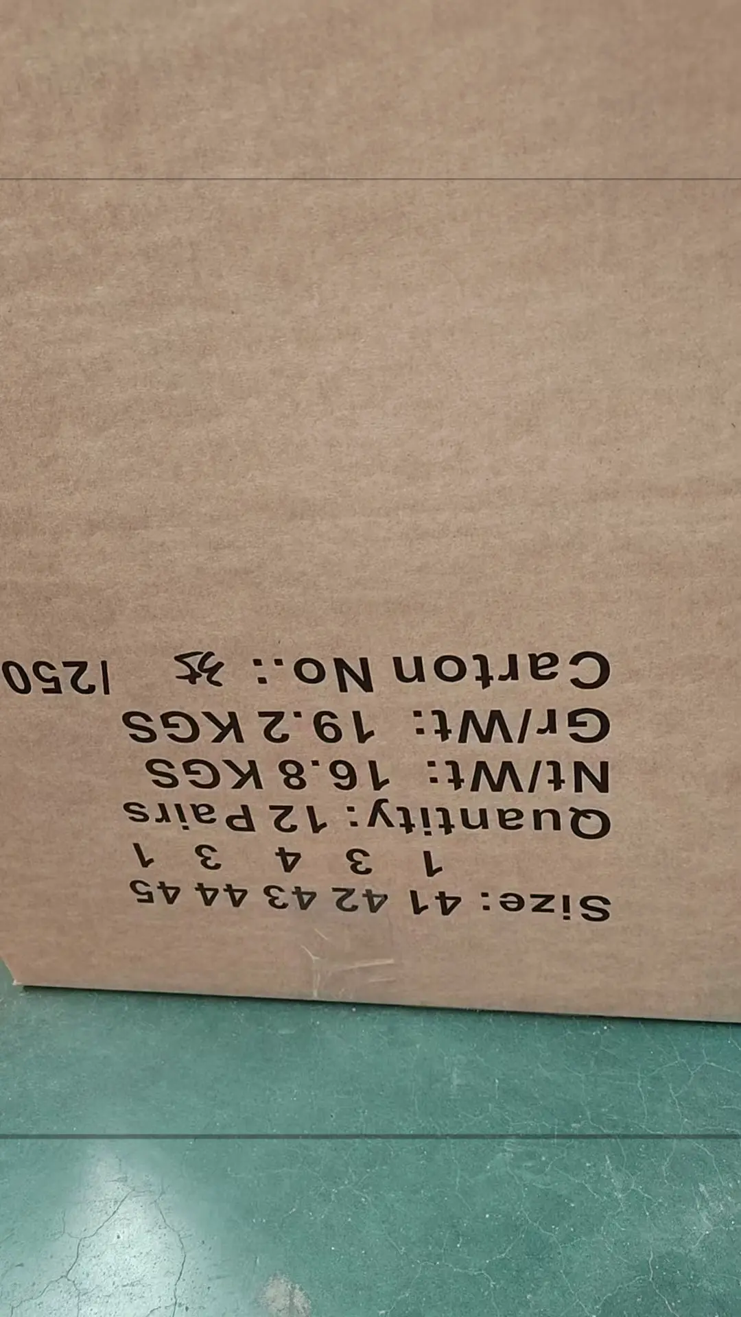 Packaging & shipping specifications