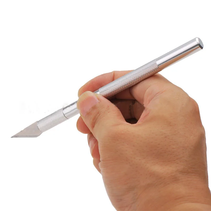 9pcs Scalpel Blades Set Wood Knifes Paper Cutters Craft Engraving Pens Handle