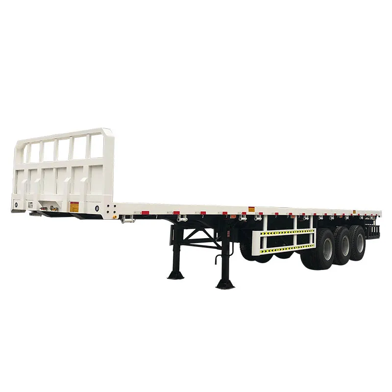 Лучшая цена 30 40 50 тонн 2 3 4 осевой платформенный полуприцеп для грузовика 45 футов 20 прицеп