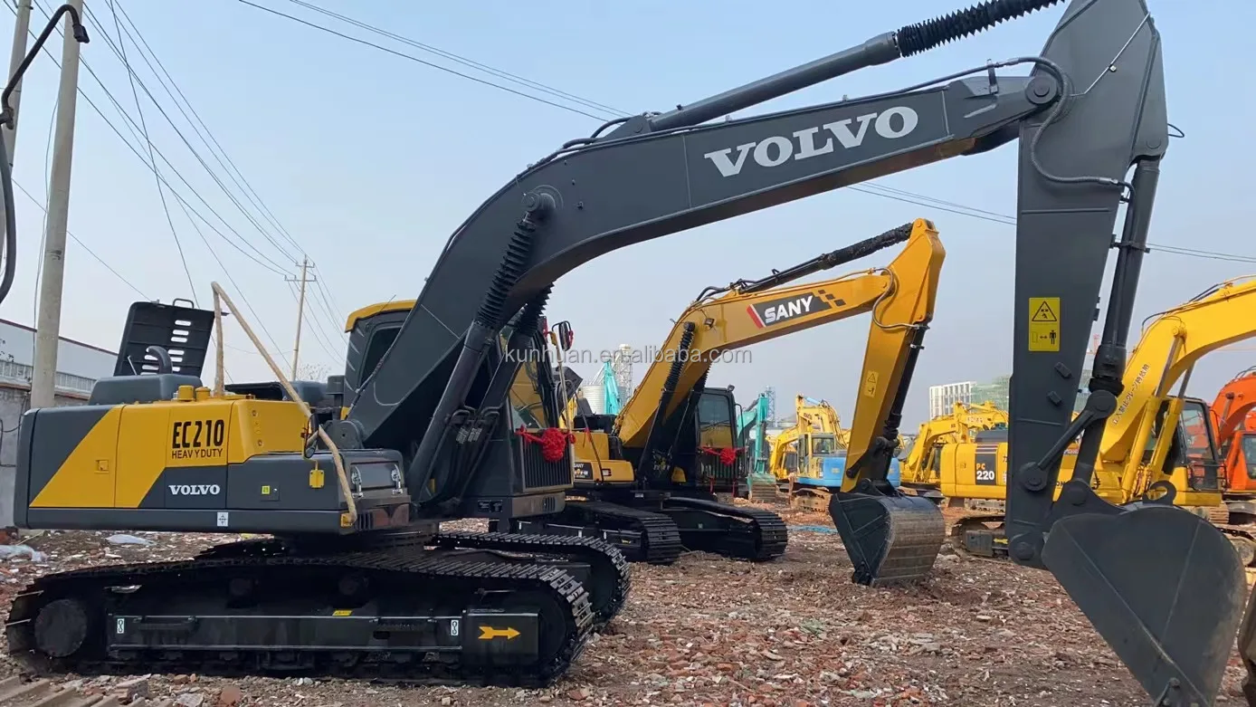 Used Volvo Ec210 Excavator,Volvo Ec210dl Ec210d Ec210b Ec210blc Crawler ...