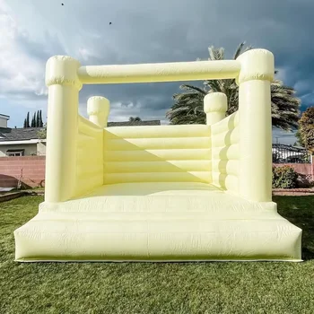 High quality Outdoor inflatable Jumping Bouncy house with blower pvc White Inflatable Wedding Bounce House for party event