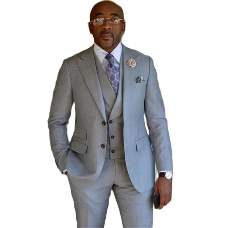 3 Piece Business Suits Men Gray Men's Formal Wear Party Suits For Weddings  Office Classic Style Men Suits (jacket+vest+pants) - Buy Party Suit For Men,Business  Suits Men,Classic Men Suits Product on 