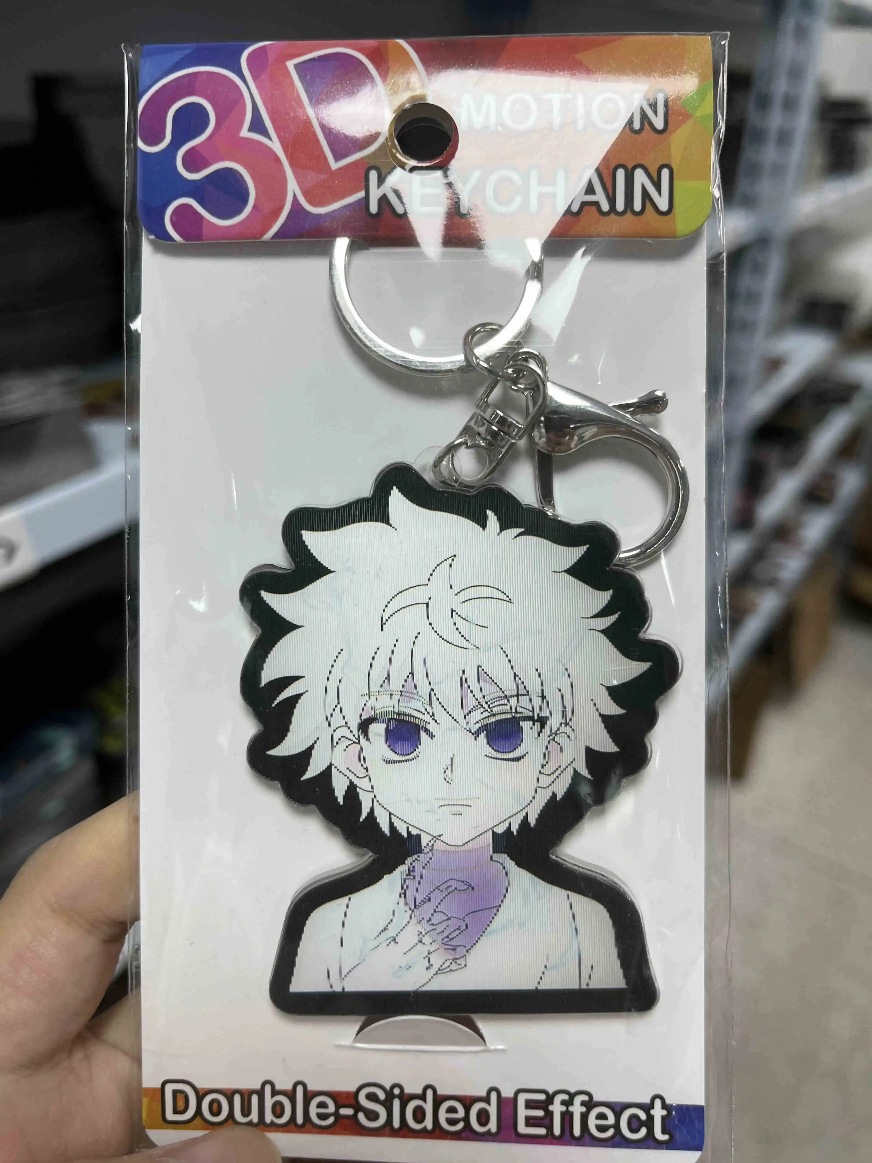 Custom 3D Motion Cartoon Keychain GON FREECSS HUNTER Lenticular Killua Zoldyck Acrylic 3D Anime Keychain for Promotional