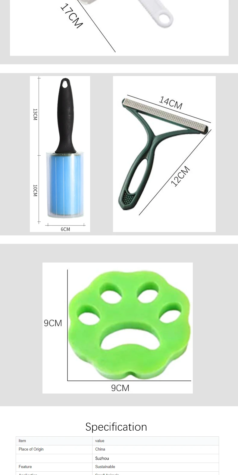 Pet Hair Remover Comb Roller Removing Dogs Cats Hair From Furniture