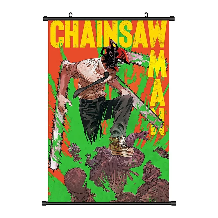 Anime Chainsaw Man Power Wall Scroll Poster Art Print Home Decor Gift  60*90cm