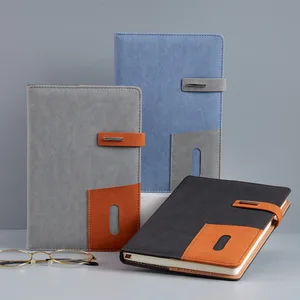 Wholesale Custom PU Leather A5 Diary Thread Sewing Journal Notebook Planner