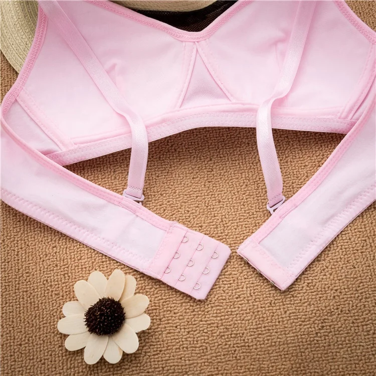 Summer Latest Design Wireless High Student Cotton Comfortable Bras Bra and Underwear Girl Underwear and Bra