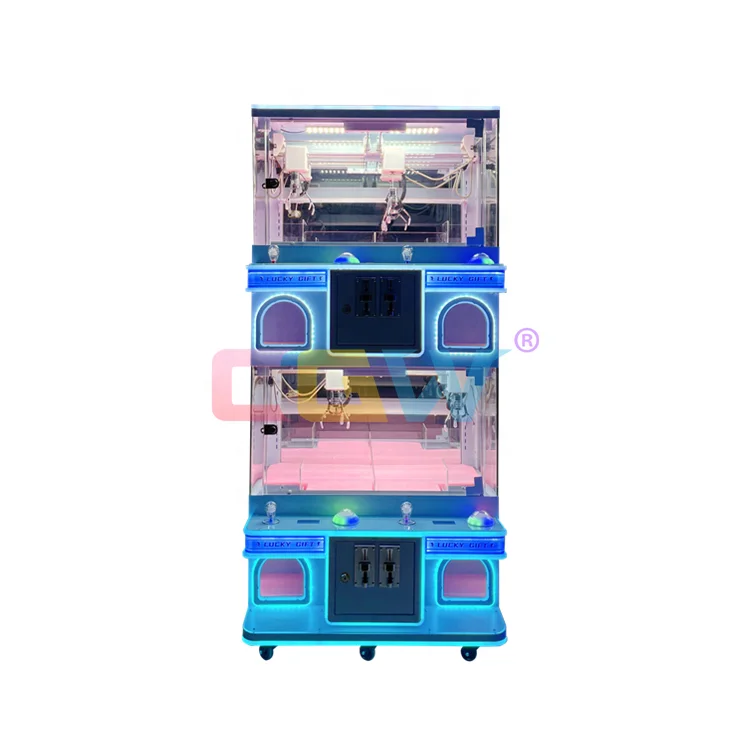 CGW 2 Player Toy Story Mini Crane Claw Machines Coin Operated Chocolate Claw Machine Candy Game Multi Crane Vending Machine