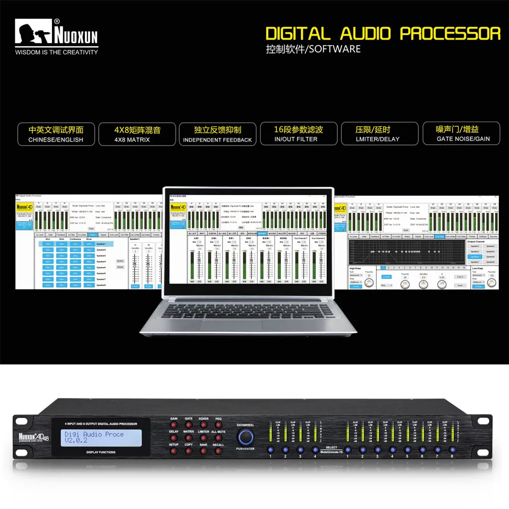 DBX デジタルドライブラック オーディオプロセッサー 400MHz DSP搭載