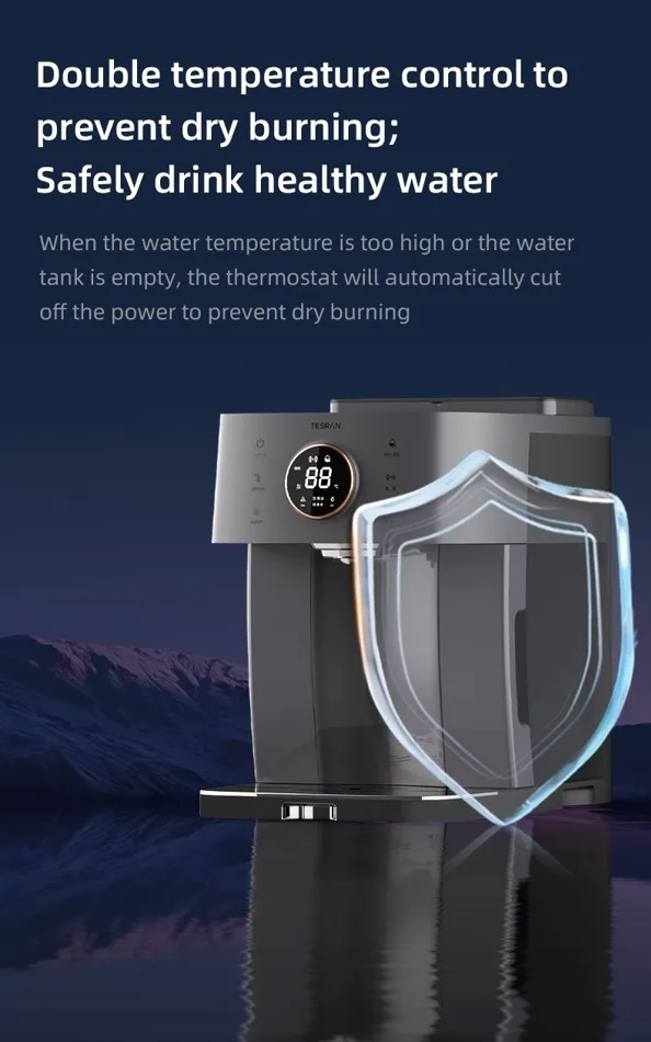 Tesran 2024 New Year Product Hydrogen Water Dispenser Household Hotel Desktop Hot Electrolysis Water Dispenser on Sale