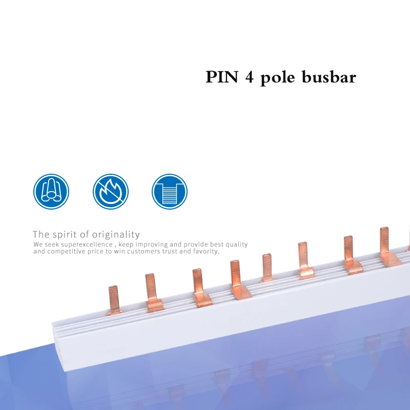 Electrical Copper Busbar 125A 4P Pin Type for Power Distribution Equipment