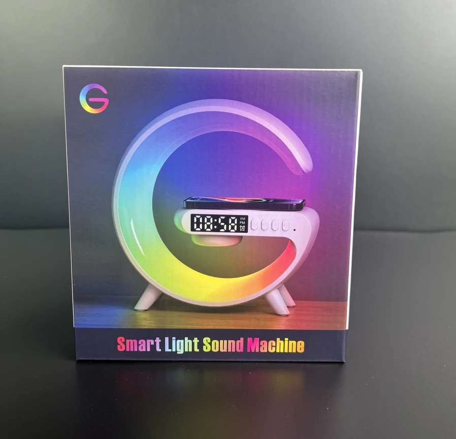 Smart Alarm Clock Colorful Light Rgb Wireless Charging Bluetooth