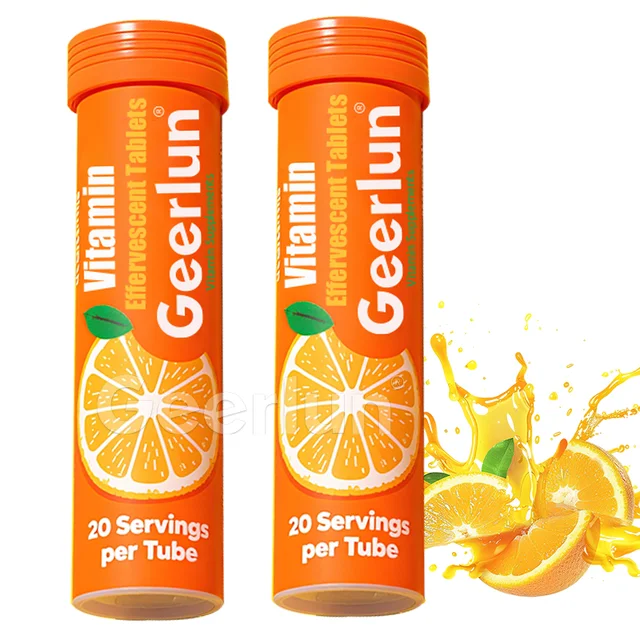 OEM Natural Vitamin C Immune Support Electrolyte Supplement Hydration Energy Recovery Boost Magnesium Effervescent Tablets
