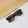 Red brown frame green lens