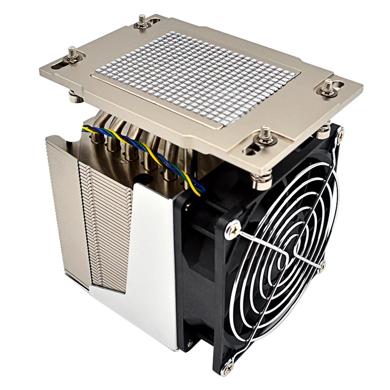 4U for AMD SP3 CPU Cooler with 6 Copper Heat Pipes Heatsink for AMD EPYC Series Dual Heat Pipes TDP 225W Compatible Computer