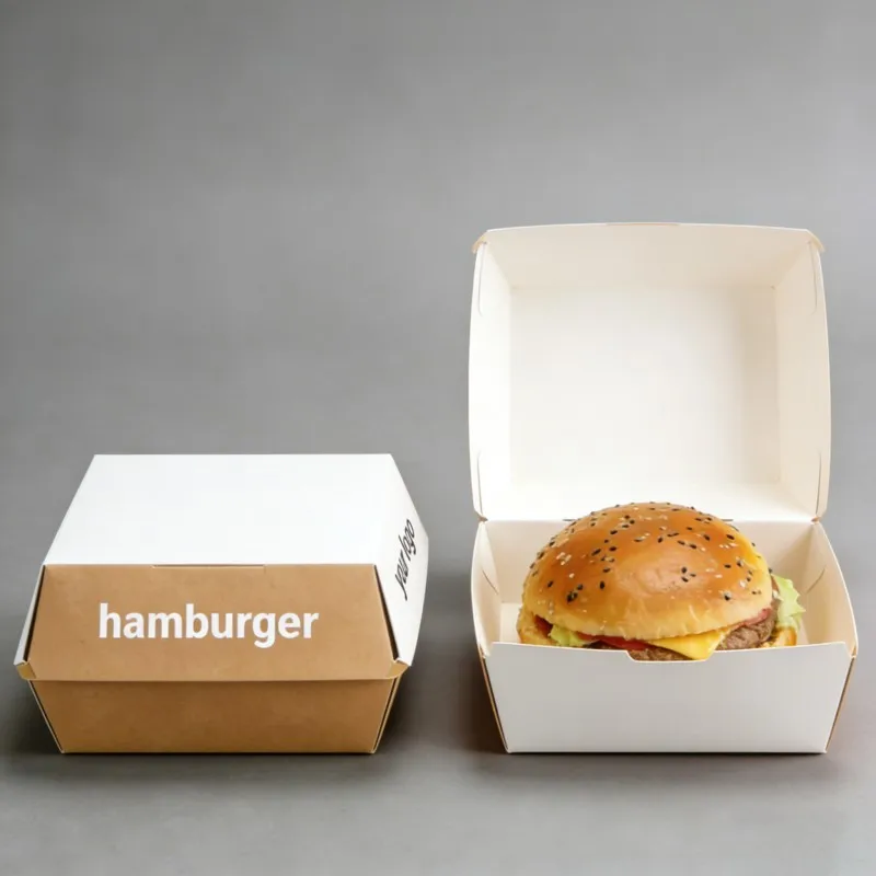 খাদ্য মানের, একবার ব্যবহারযোগ্য, পুনর্ব্যবহারযোগ্য, কাস্টমাইজড কাগজের বক্স, হ্যামবার্গার, ফ্রেঞ্চ ফ্রাইস, ডোনাট, কুকি এবং ফাস্ট ফুড প্যাকেজিং বক্স
