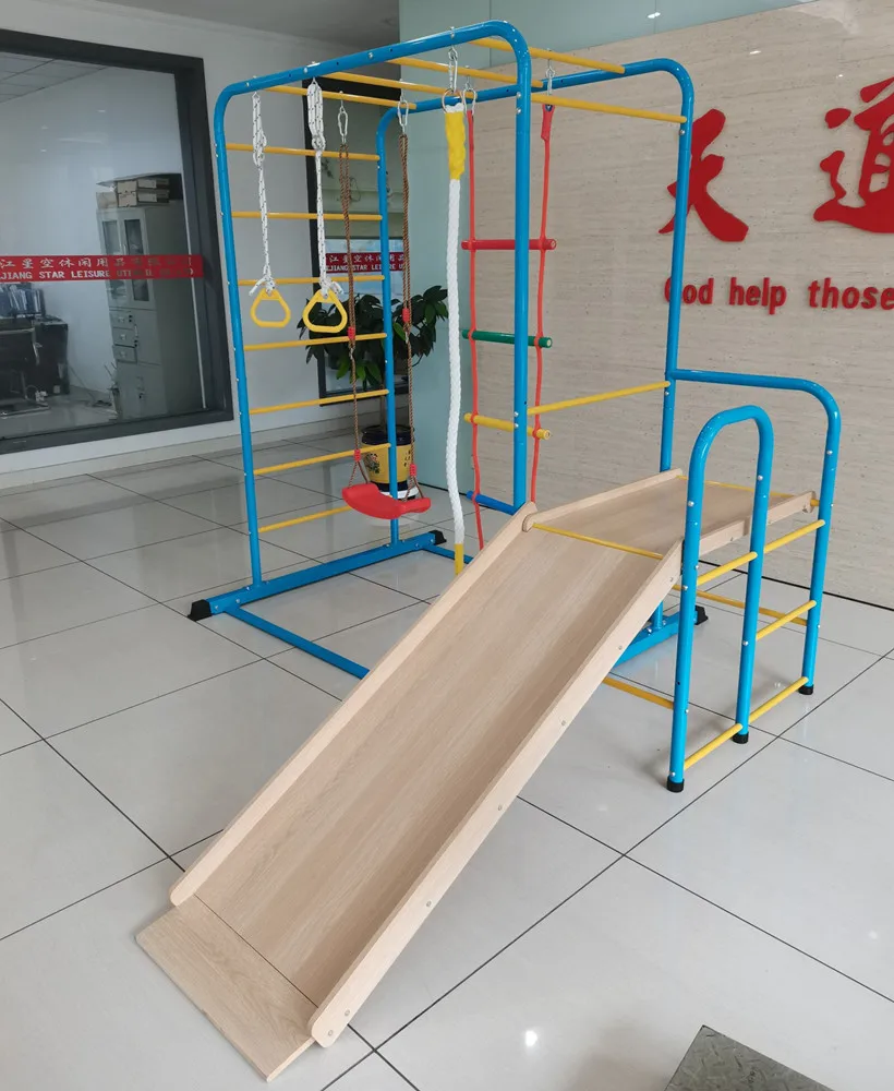 多功能室内儿童游乐场攀爬网、儿童忍者战士障碍训练场、室内丛林健身训练场