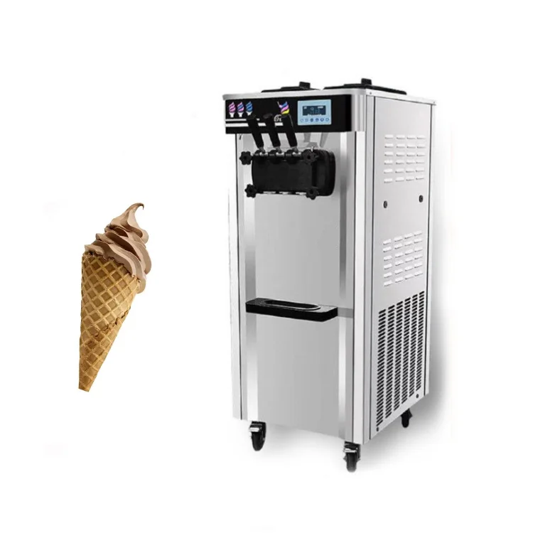 presyo ng thailand yogurt ice cream machine malambot 3 lasa para sa pang-industriyang makina