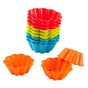 NEW Baking mold Silicone Cake Mold Food Grade baking Tools Moulds BPA Free Cake Mould Silicon 12pcs silicone cupcake molds