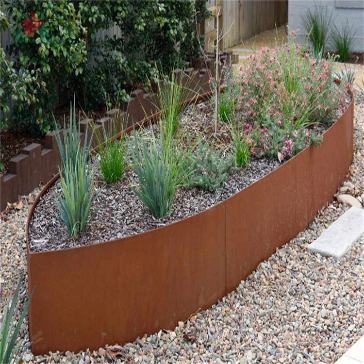 Corten Steel Garden Edging Garden Border Edging For Landscaping Flower ...