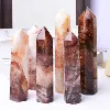Tour de cristal de quartz de feu