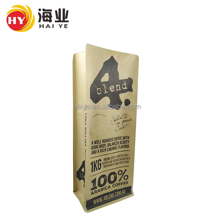 1kg Brown Kraft Paper Coffee Bag Private Label Coffee Bags Roasted Coffee Beans Packing Bag - Buy High Barrier Kraft Coffee Bag V60 Coffee Bag 1 Lb ...