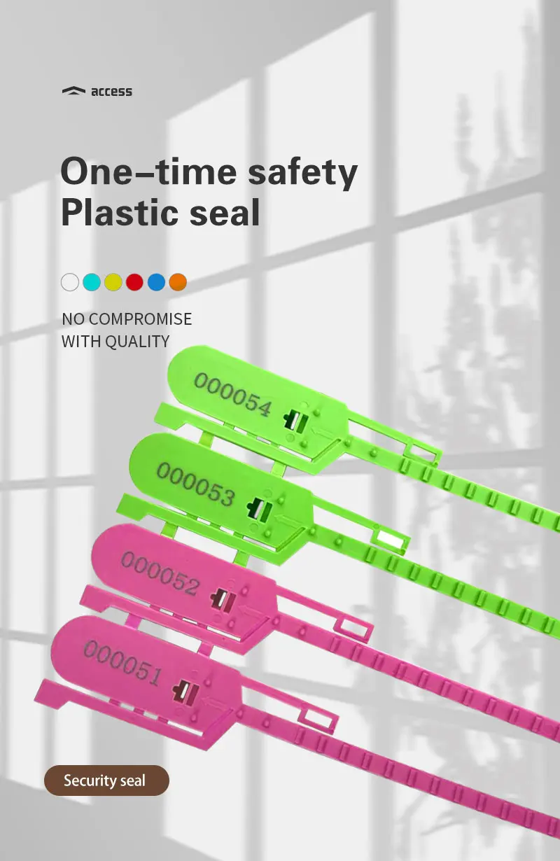 High Strength Security Seals Plastic Seals With Numbers Disposable