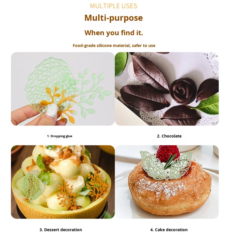 Coral Tree 3D Leaf Silicone Mold for Chocolate & Candy Crafting Cake & Cupcake Decoration with Polymer Clay Cake Tools supplier