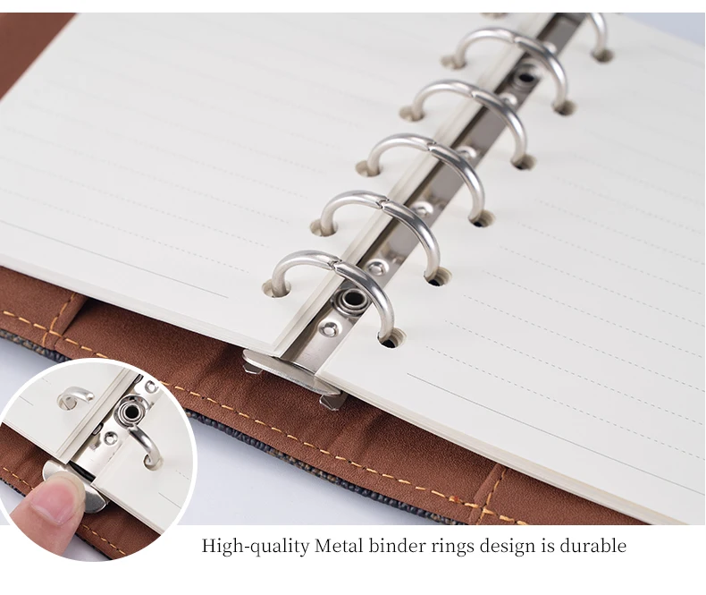 Small Money Budget Binder Set,Ring Wallet Binder Planner A7 With Zip