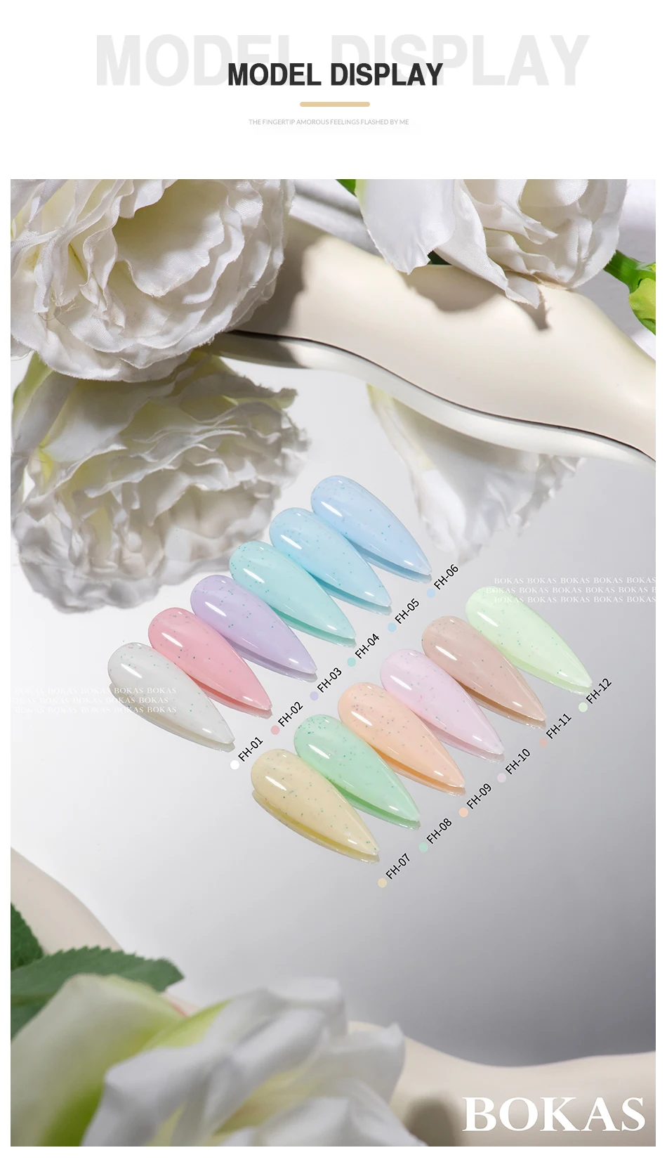 Bokas Private Label Nail Gel Polish Professional High Quality Macaroon