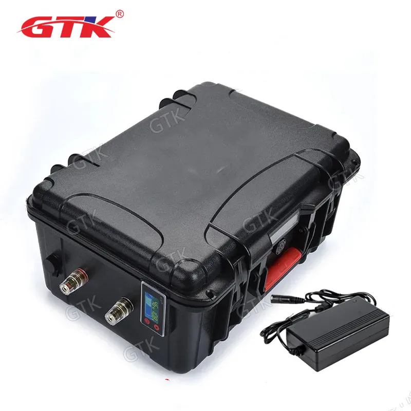 GTK waterproof 36V 50AH Lifepo4 lithium battery with BMS temperature  display for 1500W scooter bike Tricycle go kart +5A charger| Alibaba.com