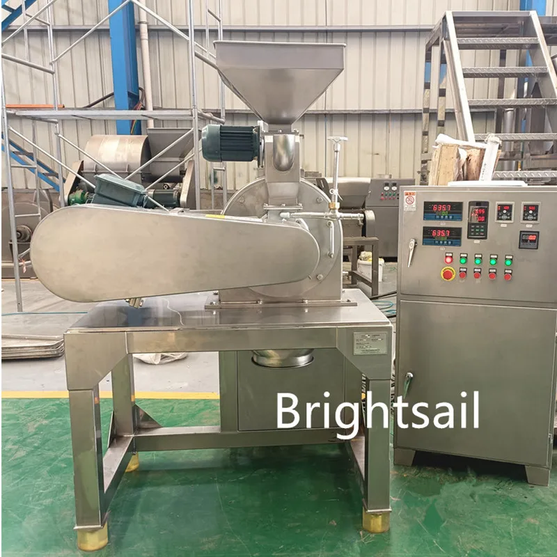 Chocolate Sugar Coffee Cocoa Beans Pin Mill Grinding Machine
