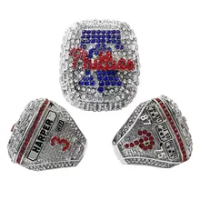 MLB Championship Ring 2022 Major League Baseball Philadelphia Open Championship Ring Custom Wooden Gift Box