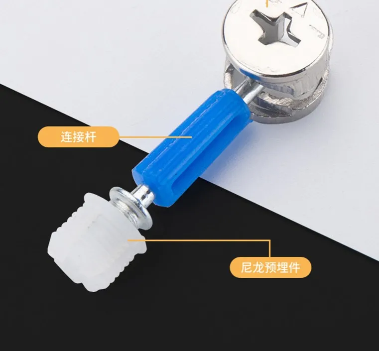 Three In One Connecting Furniture Hardware Screw Nut Bolt Furnitures