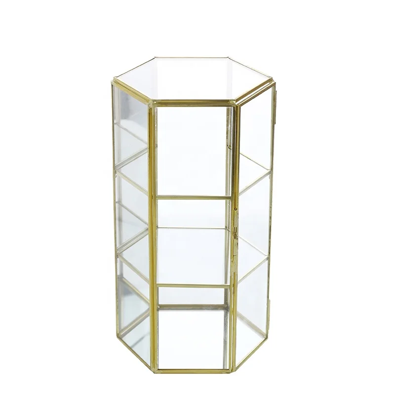 3 tier glass jewellery box