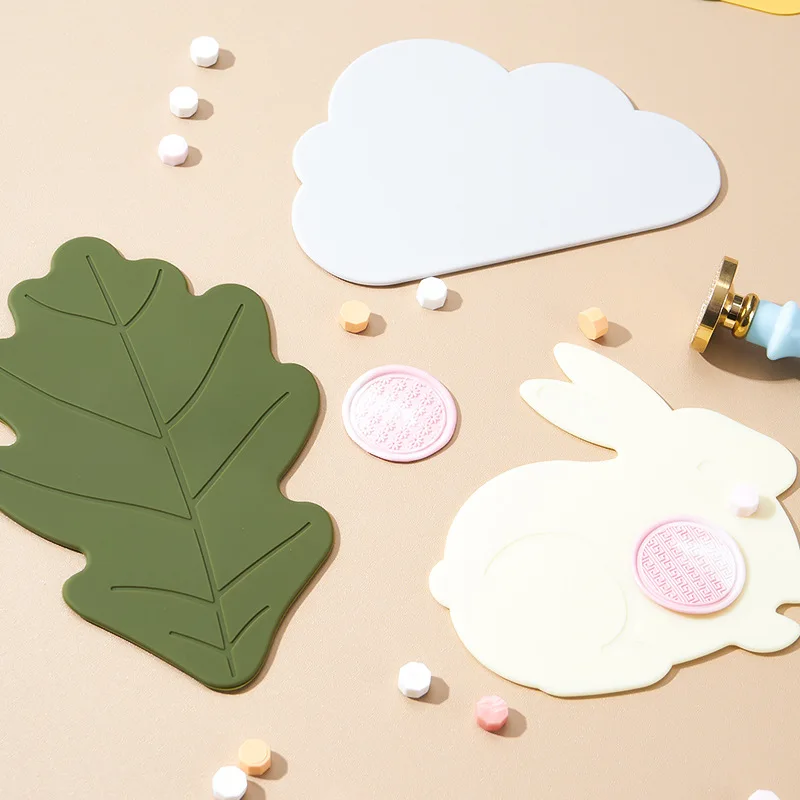 Cloud Wax Sealing Mat Non-Stick Surface Stamp Silicone Pad Tool Pre Made