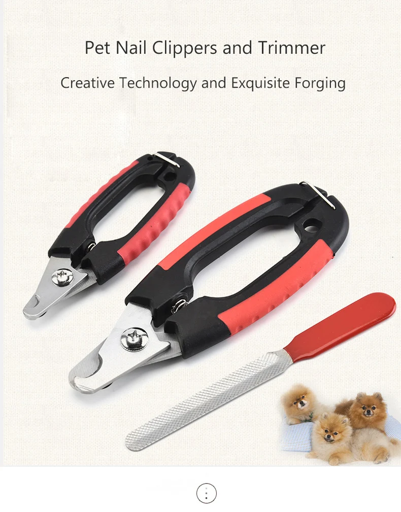 Professional Pet Dog Nail Clipper Cutter Stainless Steel Grooming Scissors  Clippers For Dogs Small Animals Cats With Nail File - Buy Pet Cat Dog Nail  Clipper Cutter With Sickle Stainless Steel Grooming