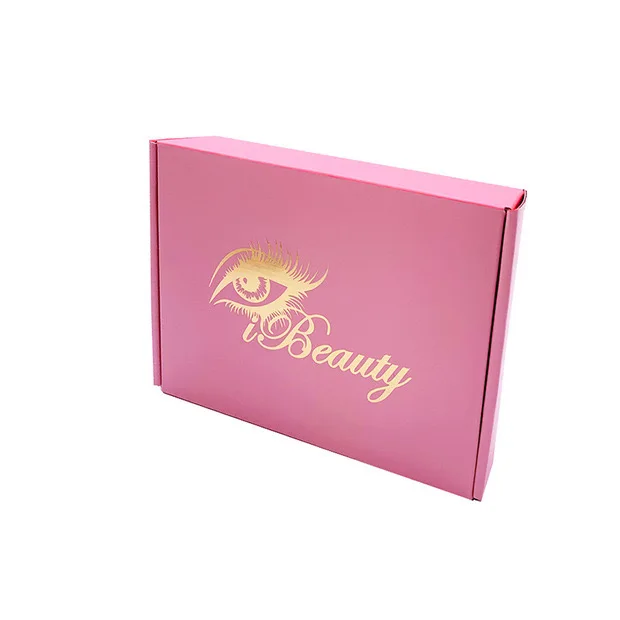 Custom Cosmetic Makeup Beauty Packaging Corrugated Paper Gift Mailer Box Luxury Logo Printed Delivery Shipping Box