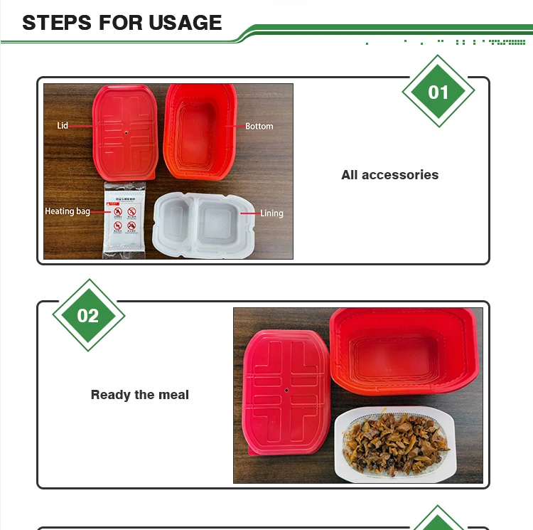 6080g Mre Heating Bag Flameless Heater,Selfheating Food Heating Bag