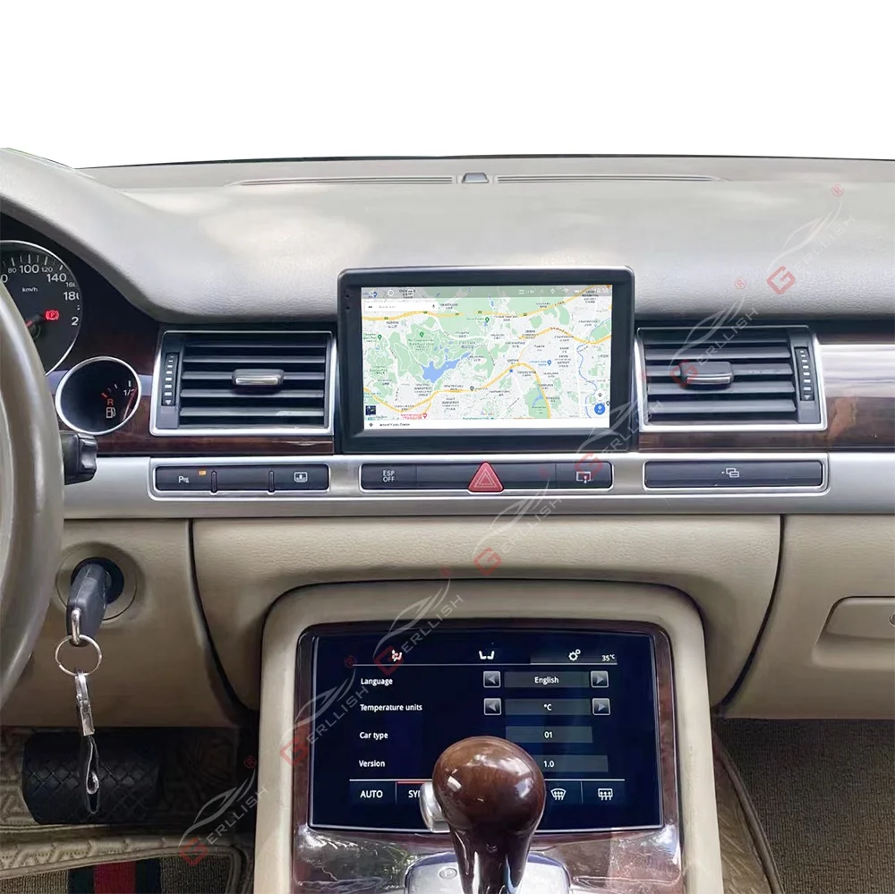 Android Touch Screen AC Board Air Conditioning Panel for Audi A8 IPS AC Car Multimedia Radio Player Stereo Receiver Head Unit