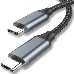 Usb c to usb c cable 100w 1m 2m OEM Manufacture 20v 5a pd fast charging type usb-c kabel