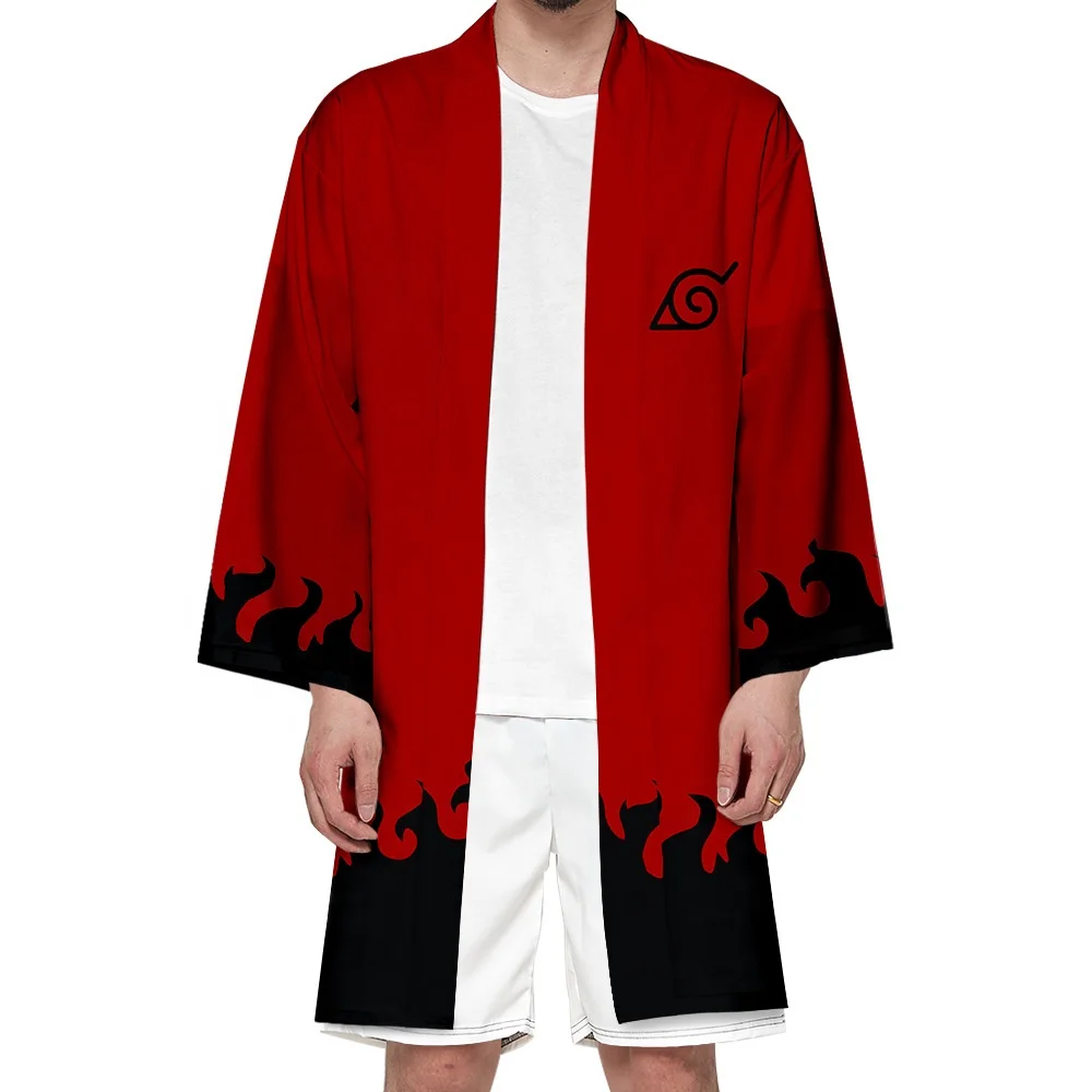 Anime Hokage Konoha Kakashi Kimono 