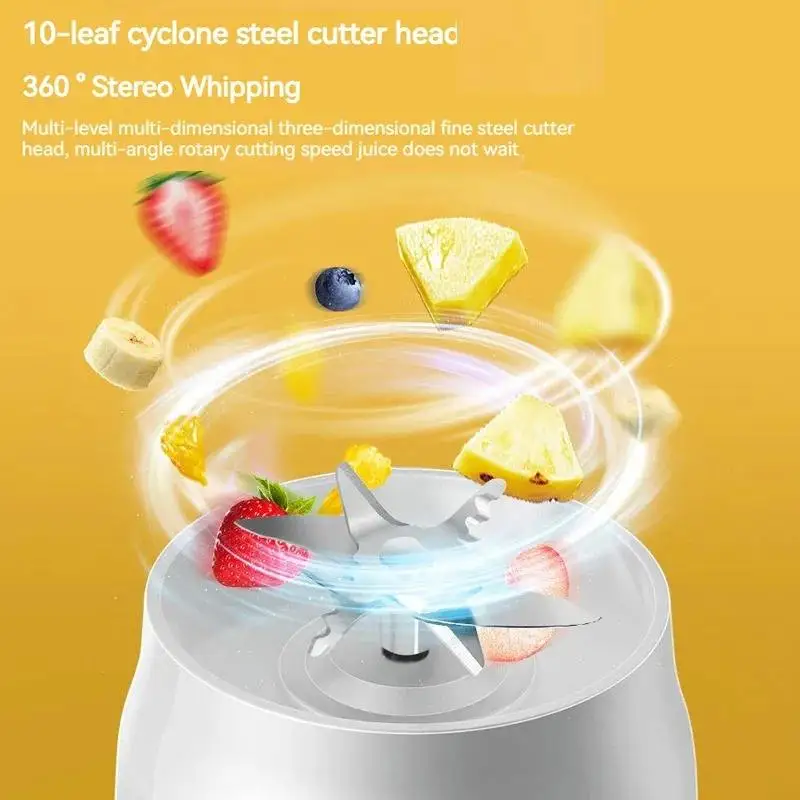 450ML USB Portable Juicer Blender Electric Personal Blender With PCTG Cup 40W USB Blender