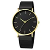Black dial, black strap and gold pointer,gold case